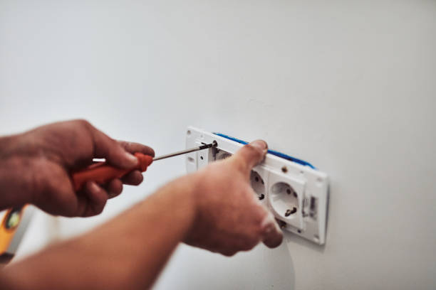 Electrician repairing