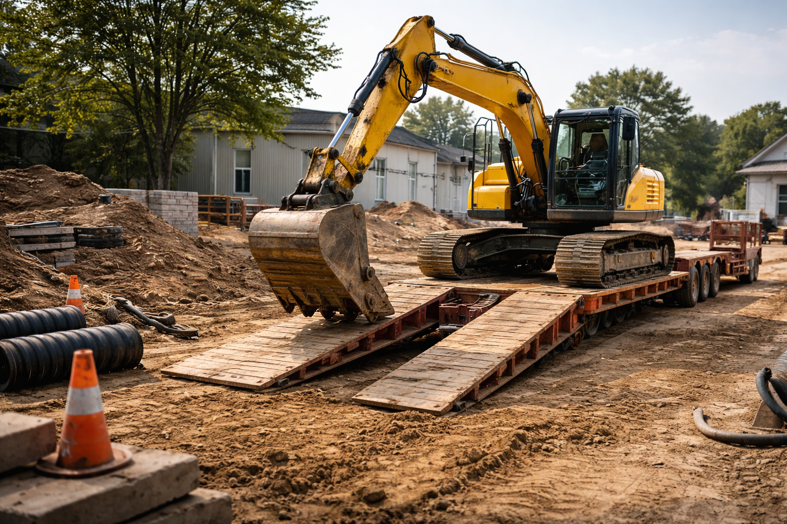 перевозка арендованной спецтехники