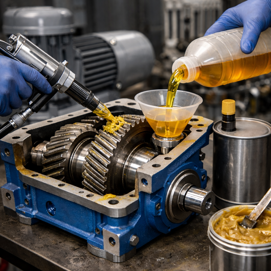 какое масло заливается в редуктор