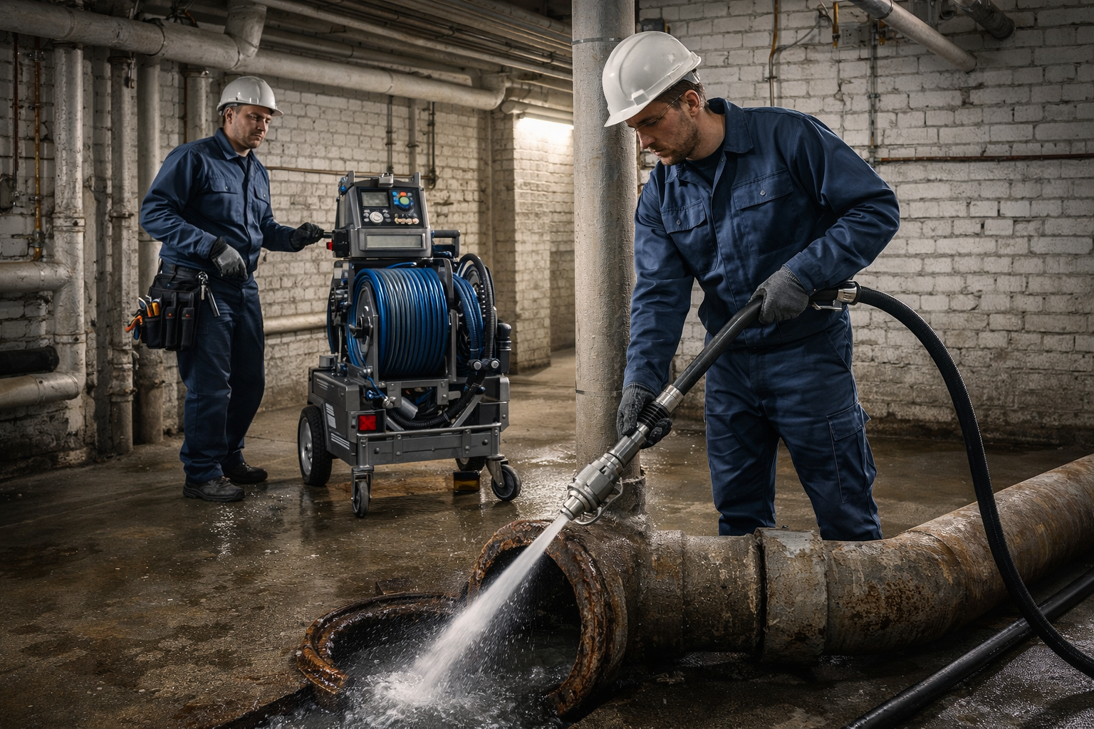 гидродинамическая прочистка канализации