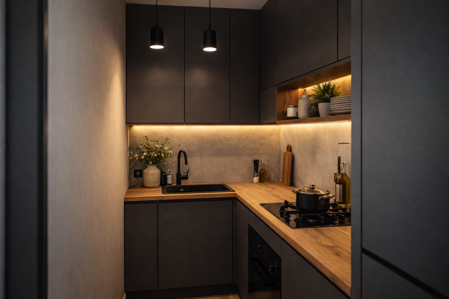 тёмные кухни