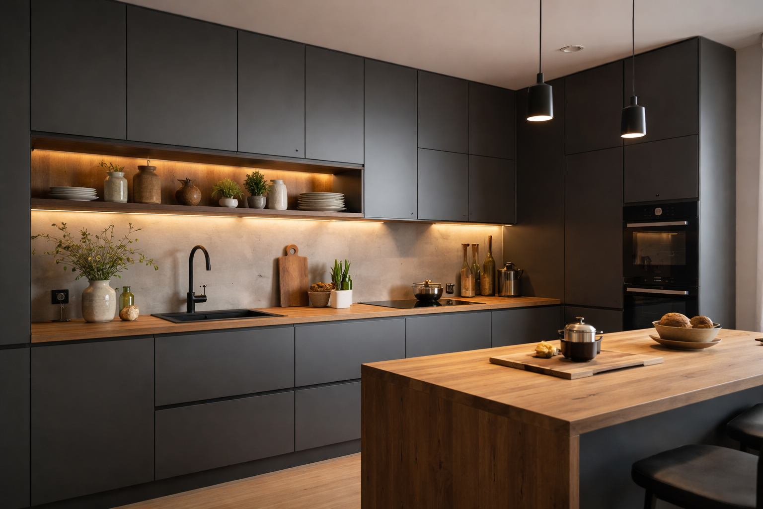 тёмные кухни