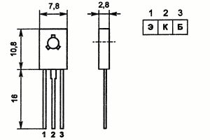 Цоколевка транзистора КТ816А
